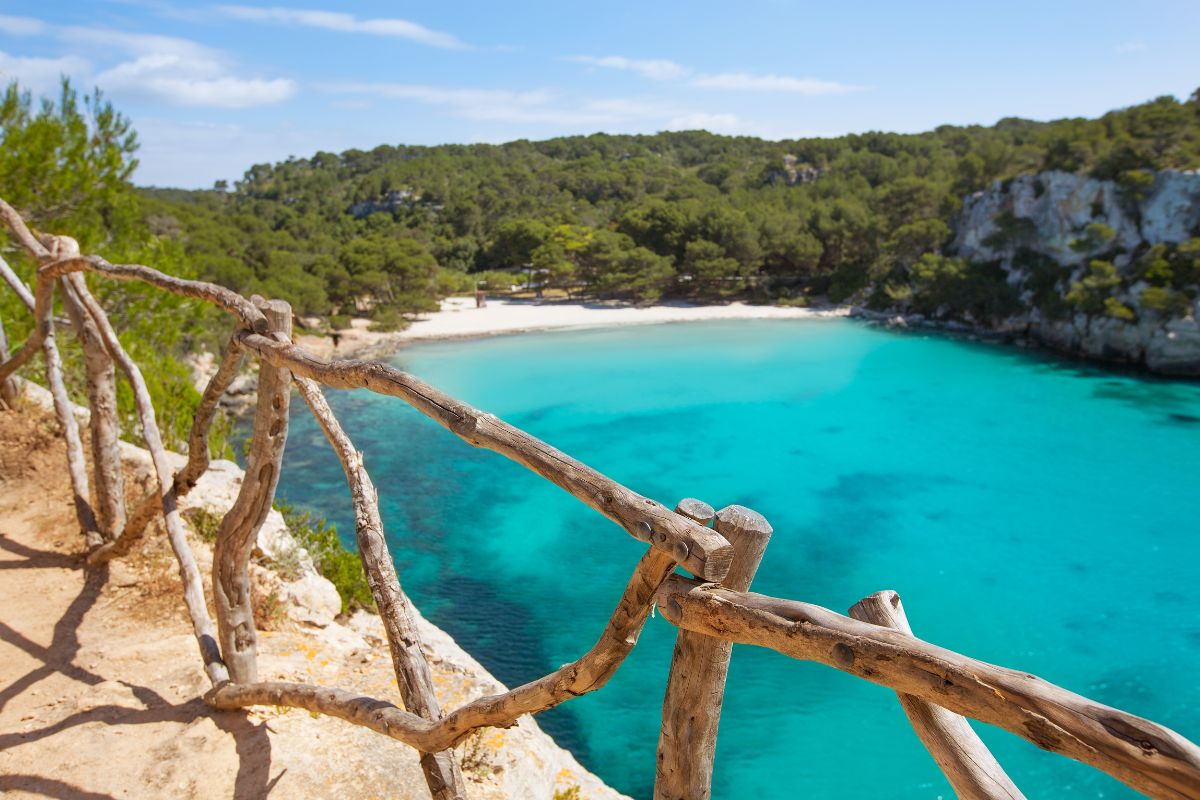 Cala Macarella, aguas turquesas de Menorca