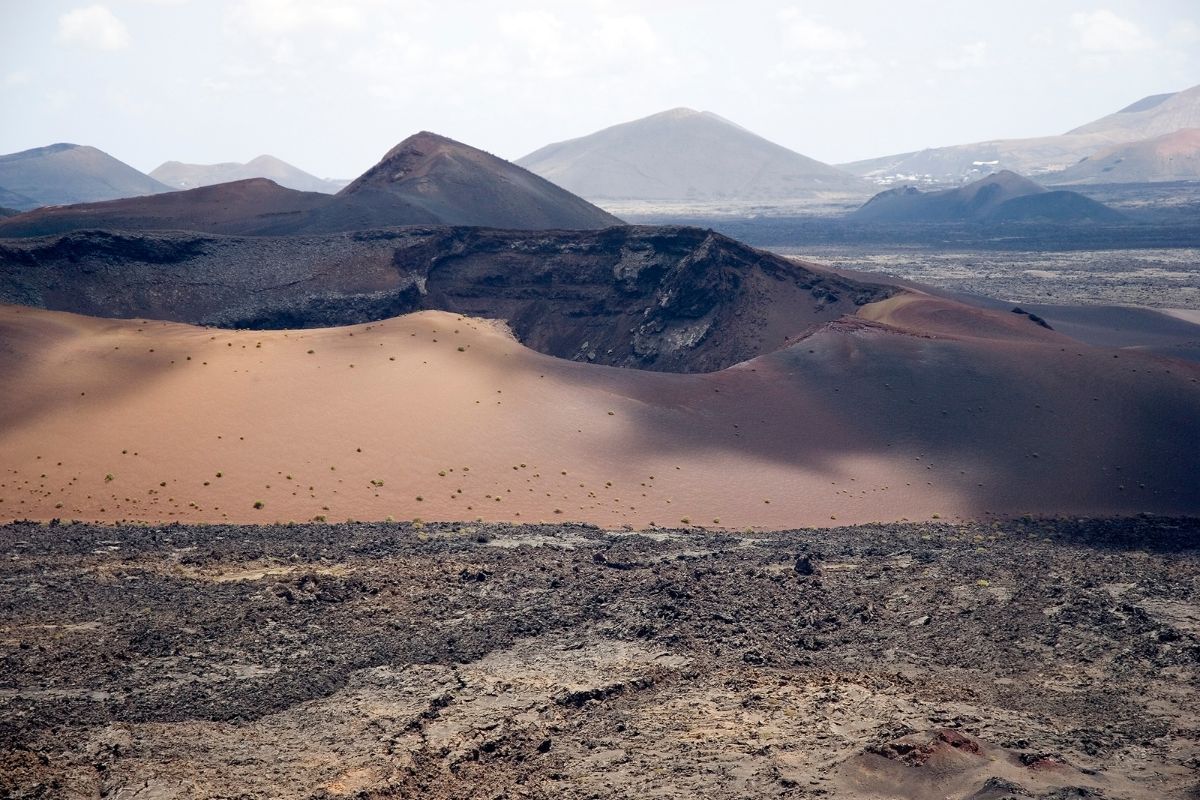 Paisaje volcánico del Parque Nacional de Timanfaya, Lanzarote